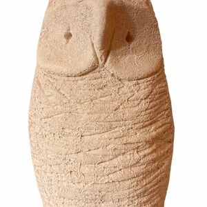 Vintage Flavia Rimini unglazed ceramic owl for Bitossi Italy mcm